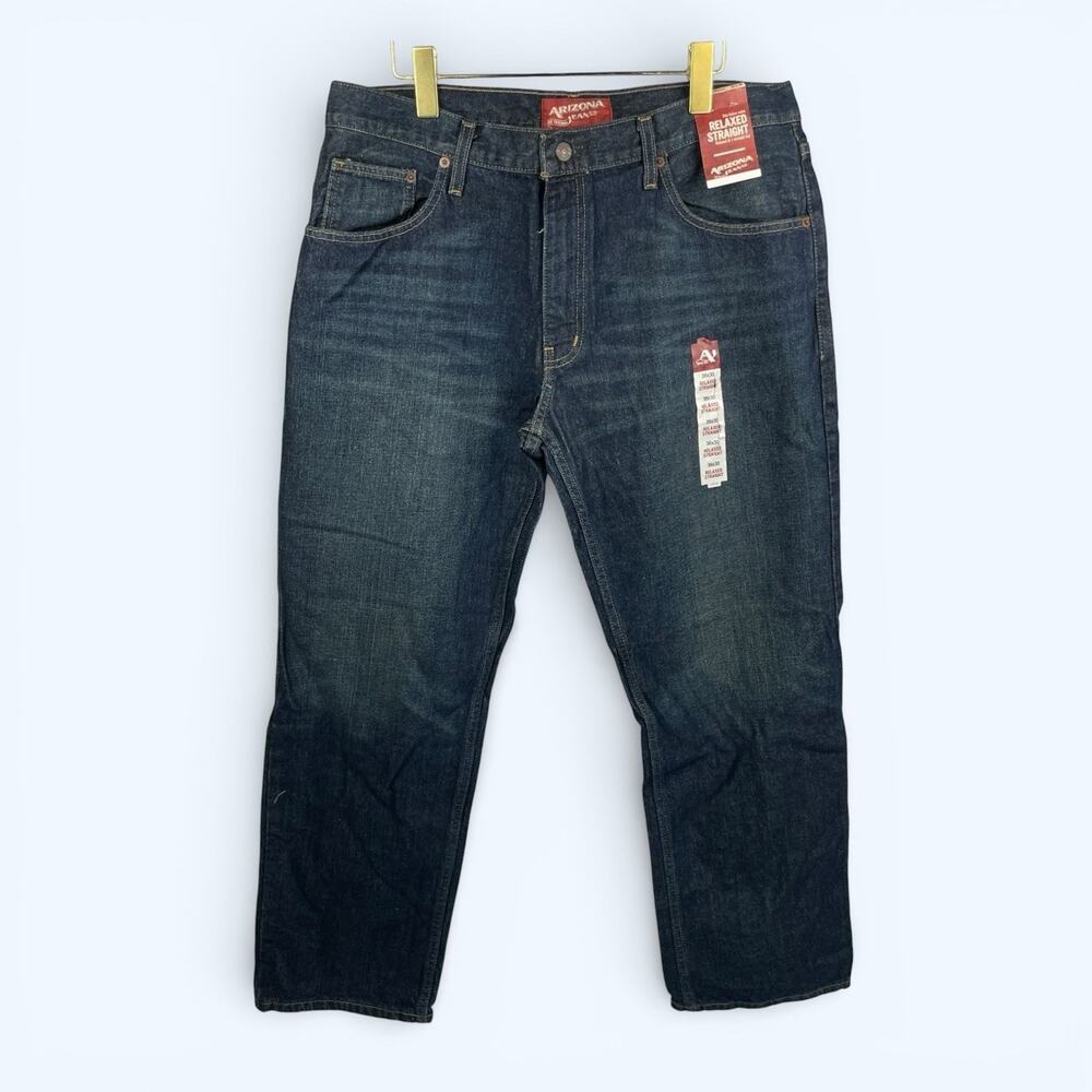 Arizona Jean Co Men's Dark Tint Relaxed Straight 36x30